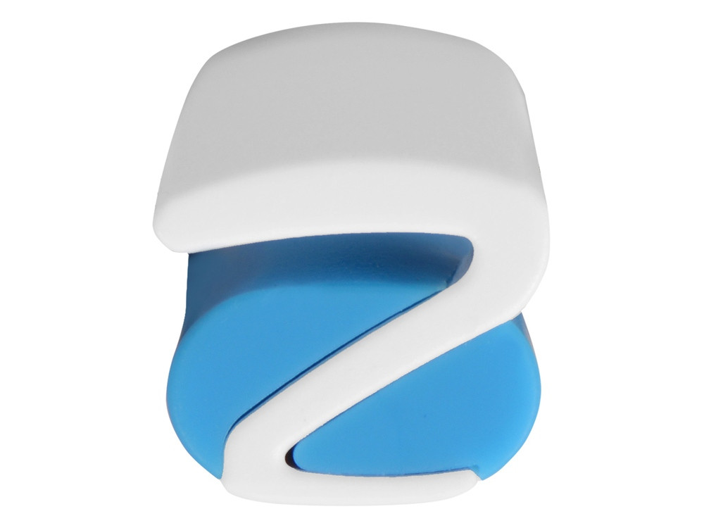 Ручка пластиковая soft-touch шариковая Zorro, голубой/белый - фото 6 - id-p215146721