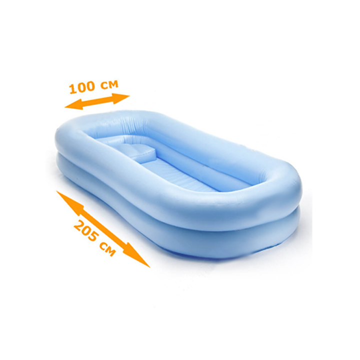 Надувная ванна из прочного ТПУ для мытья, купания на кровати лежачих больных, инвалидов - фото 1 - id-p215145445