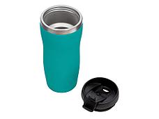 Термокружка Mony Steel 350 мл, soft touch, бирюзовый 320C, фото 2