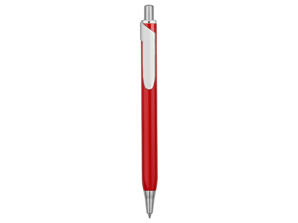 Ручка металлическая шариковая трехгранная Riddle, красный/серебристый - фото 2 - id-p215146746