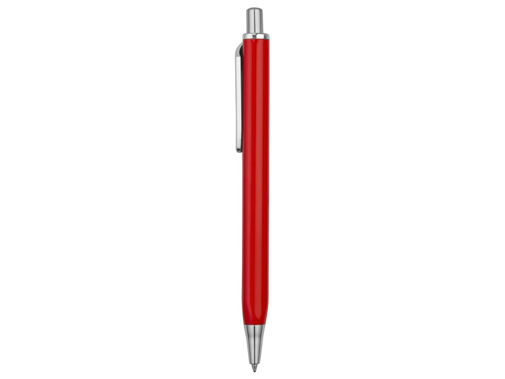 Ручка металлическая шариковая трехгранная Riddle, красный/серебристый - фото 3 - id-p215146746