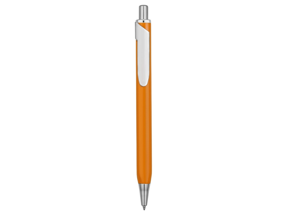 Ручка металлическая шариковая трехгранная Riddle, оранжевый/серебристый - фото 2 - id-p215146747