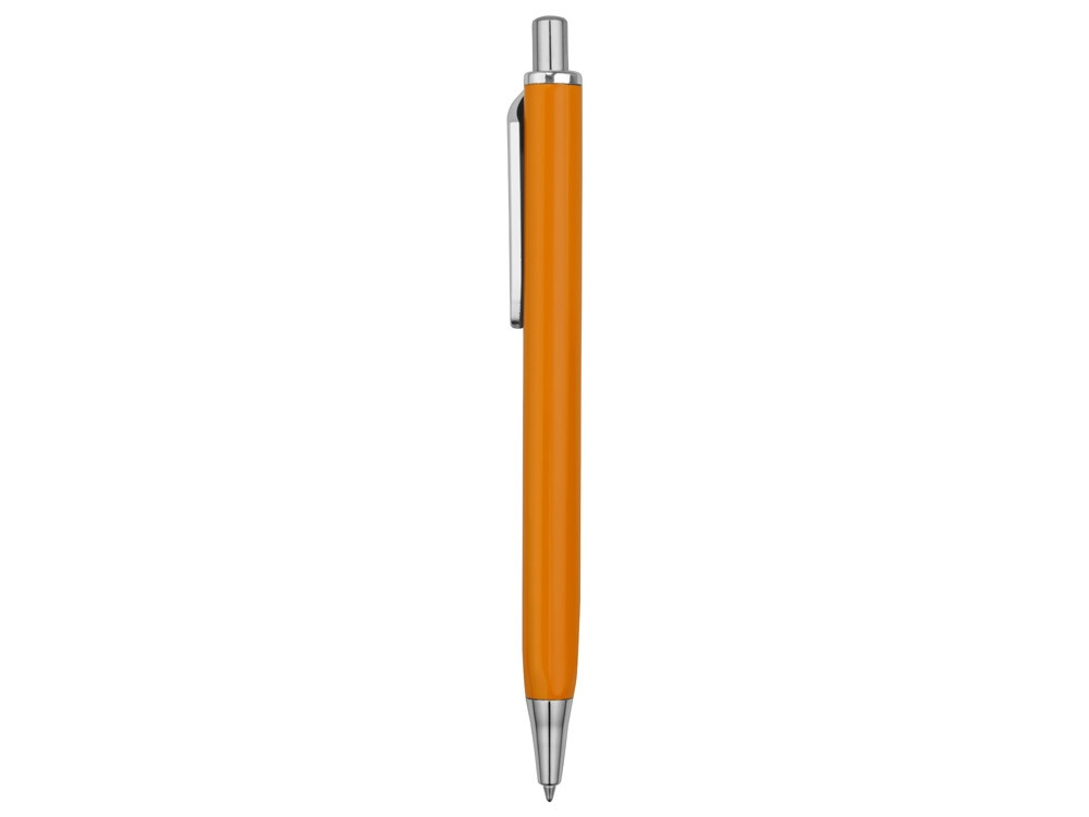 Ручка металлическая шариковая трехгранная Riddle, оранжевый/серебристый - фото 3 - id-p215146747