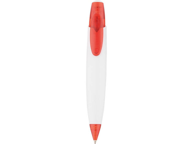 Ручка шариковая Флагман, белый/красный, фото 2