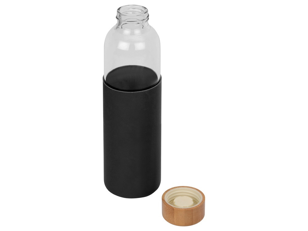 Бутылка для воды стеклянная Refine, в чехле, 550 мл, черный - фото 2 - id-p215148702