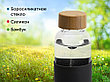 Бутылка для воды стеклянная Refine, в чехле, 550 мл, черный, фото 6