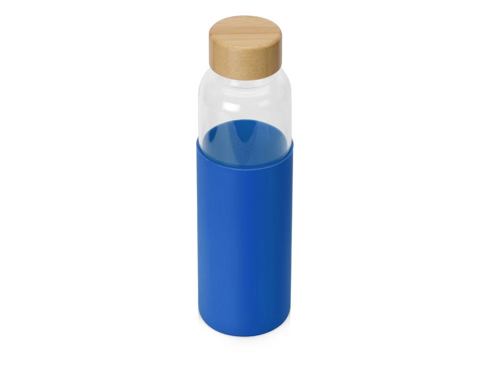 Бутылка для воды стеклянная Refine, в чехле, 550 мл, темно-синий - фото 1 - id-p215148704