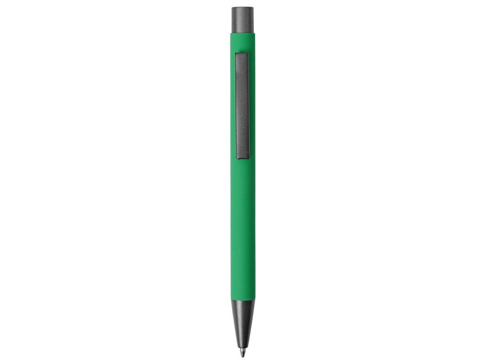 Ручка металлическая soft touch шариковая Tender, зеленый/серый - фото 2 - id-p215146788