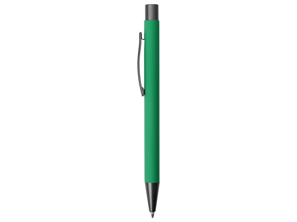 Ручка металлическая soft touch шариковая Tender, зеленый/серый - фото 3 - id-p215146788
