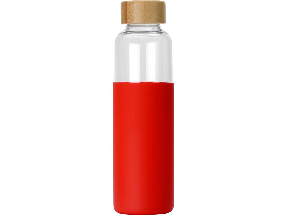 Бутылка для воды стеклянная Refine, в чехле, 550 мл, красный - фото 2 - id-p215148705