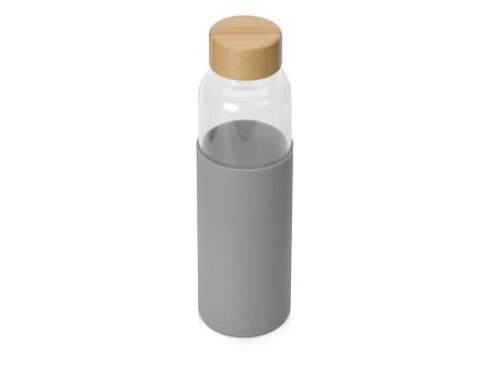 Бутылка для воды стеклянная Refine, в чехле, 550 мл, серый, фото 2