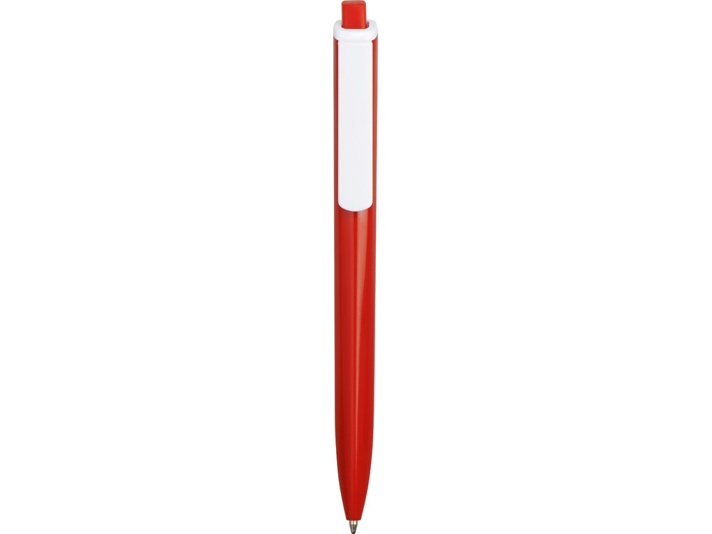 Ручка пластиковая трехгранная шариковая Lateen, красный/белый - фото 3 - id-p215146793
