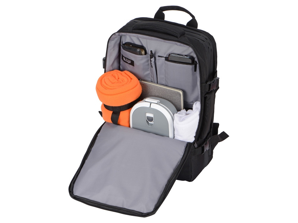 Водостойкий рюкзак-трансформер Convert для ноутбука 15, черный - фото 3 - id-p215147763