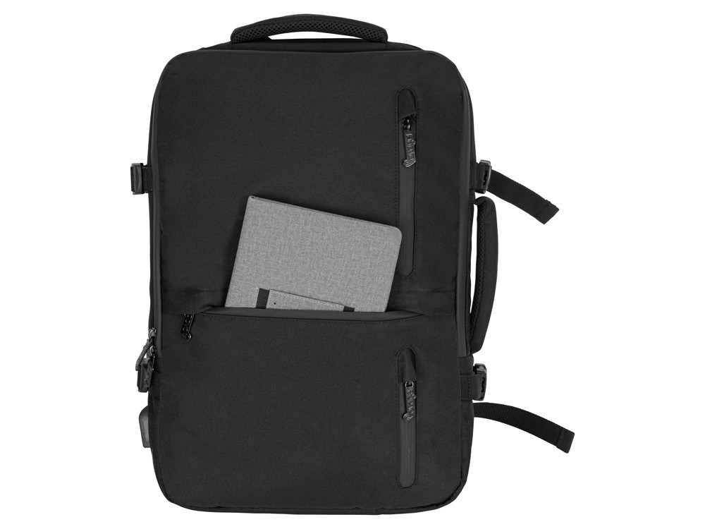 Водостойкий рюкзак-трансформер Convert для ноутбука 15, черный - фото 6 - id-p215147763