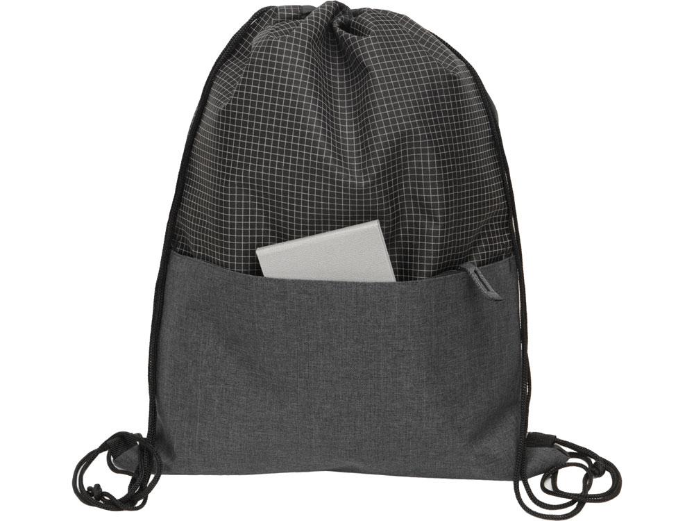Рюкзак-мешок Reflex со светоотражающим эффектом, серый - фото 3 - id-p215149713