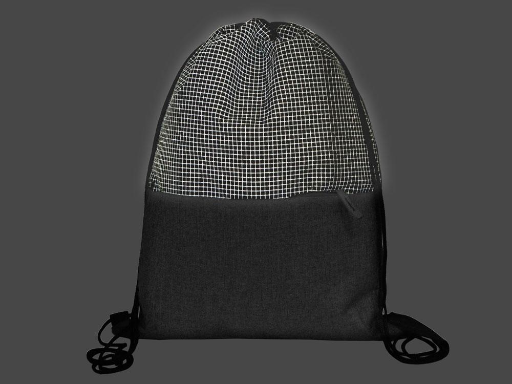 Рюкзак-мешок Reflex со светоотражающим эффектом, серый - фото 4 - id-p215149713