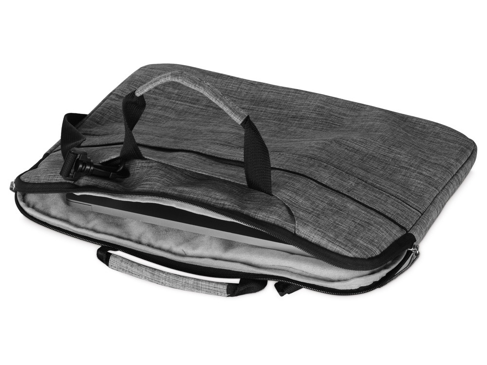 Сумка Plush c усиленной защитой ноутбука 15.6 '', серый - фото 5 - id-p215147774