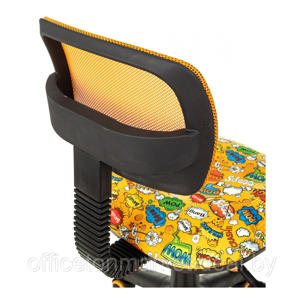 Кресло детское Бюрократ CH-299-F, сетка/ткань, оранжевый/оранжевый бэнг - фото 9 - id-p214488662