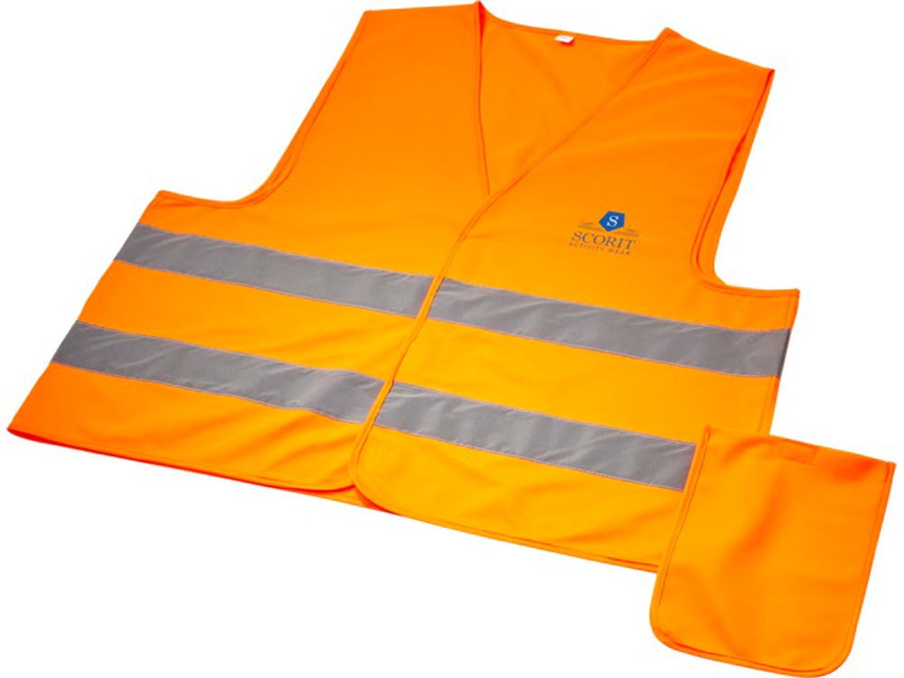 Защитный жилет Watch-out в чехле, неоново-оранжевый - фото 7 - id-p215145848