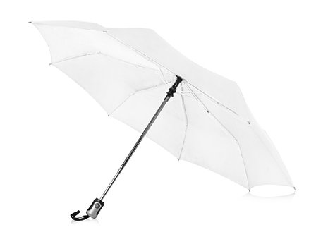 Зонт Alex трехсекционный автоматический 21,5, белый, фото 2