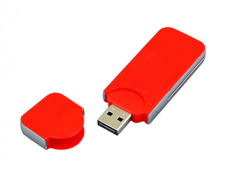 USB-флешка на 8 Гб в стиле I-phone, прямоугольнй формы, красный, фото 2