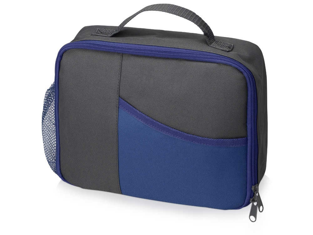 Изотермическая сумка-холодильник Breeze для ланч-бокса, серый/синий - фото 1 - id-p215145884
