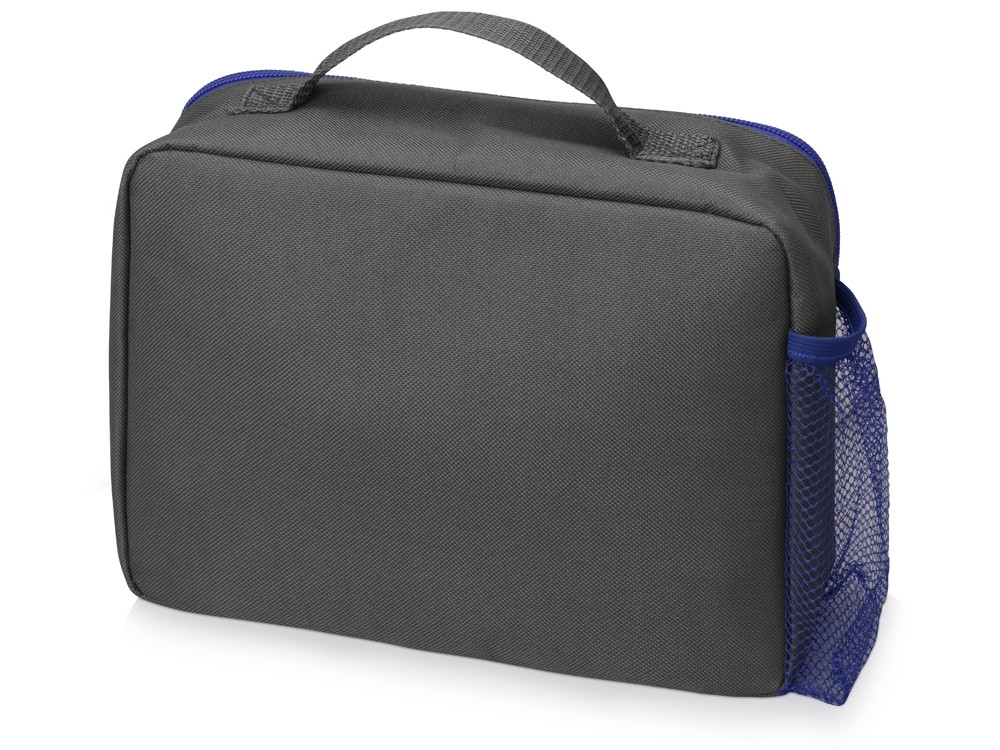 Изотермическая сумка-холодильник Breeze для ланч-бокса, серый/синий - фото 3 - id-p215145884