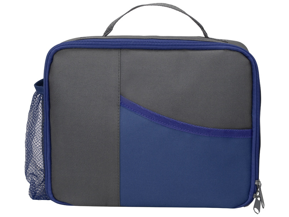 Изотермическая сумка-холодильник Breeze для ланч-бокса, серый/синий - фото 4 - id-p215145884
