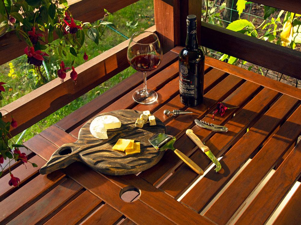 Подарочный набор для вина и сыра Reze из 4 предметов, натуральный - фото 7 - id-p215148770