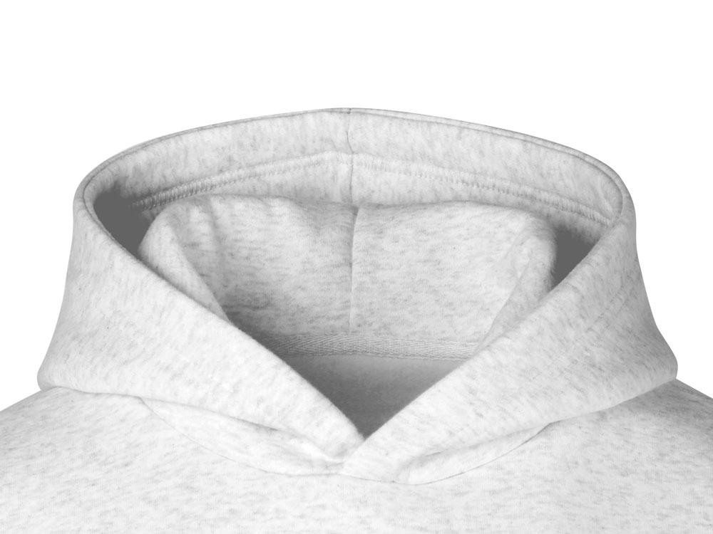Толстовка с капюшоном оверсайз Berlin унисекс, белый меланж - фото 5 - id-p215149761
