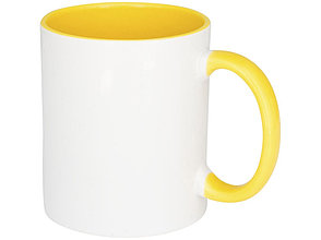 Цветная кружка Pix для сублимации, белый/желтый, фото 2