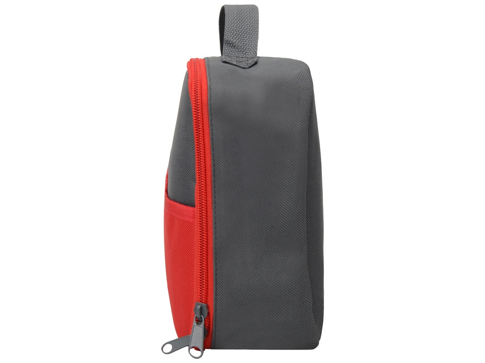 Изотермическая сумка-холодильник Breeze для ланч-бокса, серый/красный - фото 5 - id-p215145885