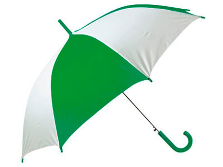 Зонт-трость Тилос, зеленый/белый, фото 2