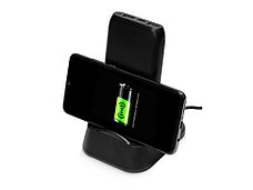 Портативное беспроводное зарядное устройство с док-станцией Uniq, 10000 mah, черный, фото 2