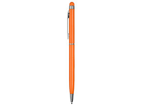 Ручка-стилус металлическая шариковая Jucy, оранжевый, фото 2