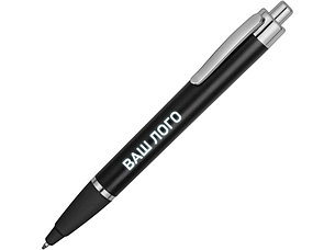 Ручка пластиковая шариковая Glow, черный/серебристый (Р), фото 2