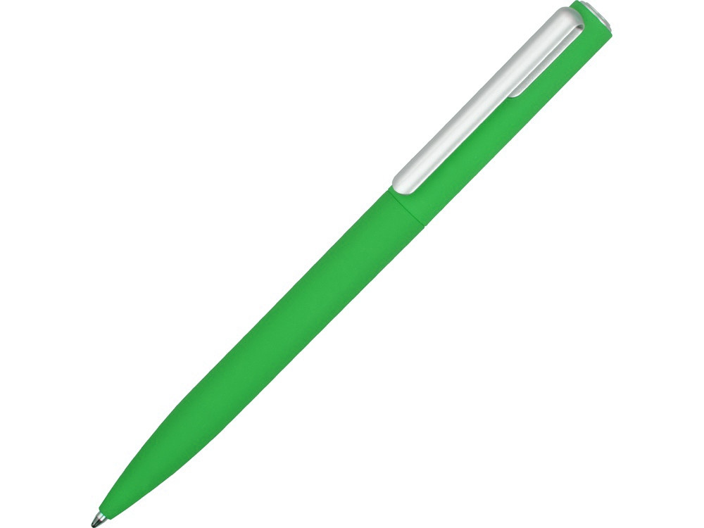 Ручка шариковая пластиковая Bon с покрытием soft touch, зеленый - фото 1 - id-p215147893