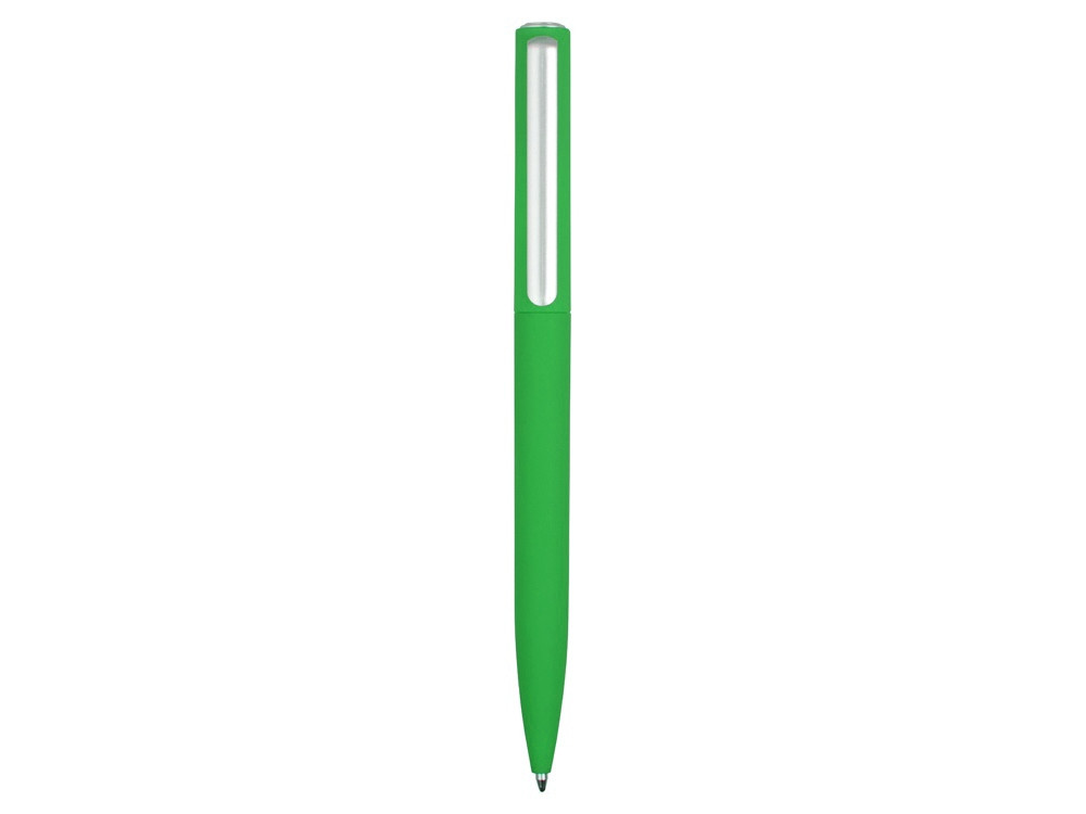 Ручка шариковая пластиковая Bon с покрытием soft touch, зеленый - фото 2 - id-p215147893