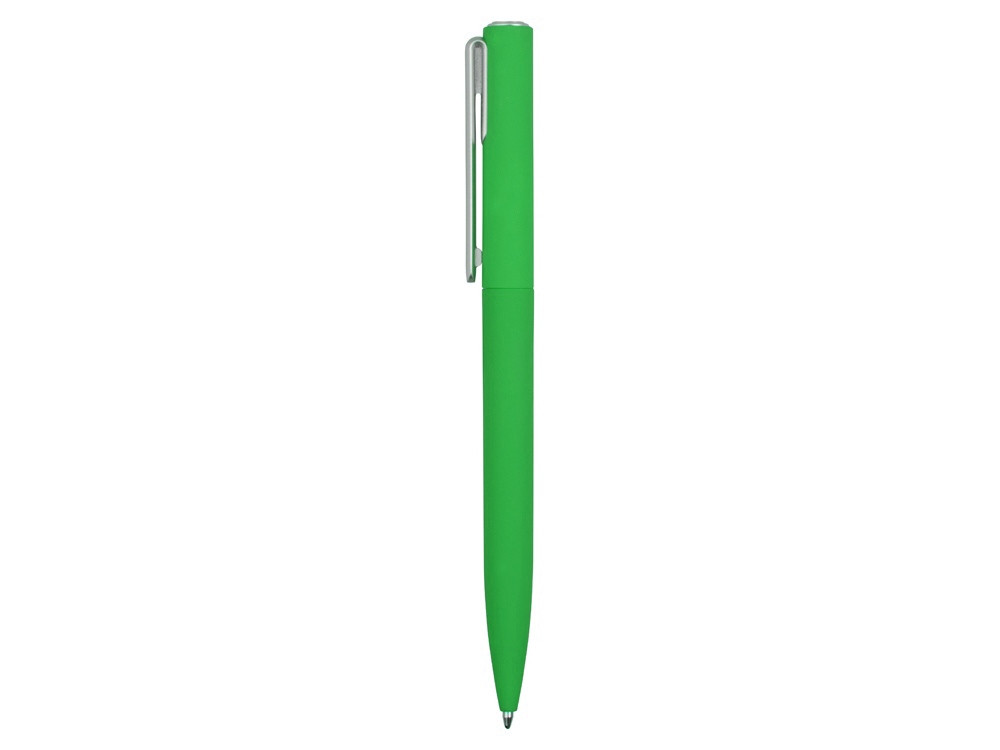 Ручка шариковая пластиковая Bon с покрытием soft touch, зеленый - фото 3 - id-p215147893