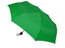 Зонт складной Columbus, механический, 3 сложения, с чехлом, зеленый, фото 2