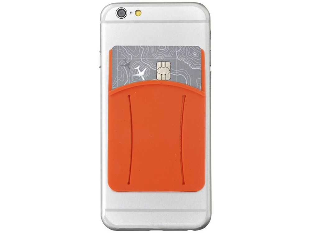 Картхолдер для телефона с держателем Trighold, оранжевый - фото 2 - id-p215152759