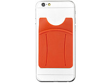 Картхолдер для телефона с держателем Trighold, оранжевый, фото 3