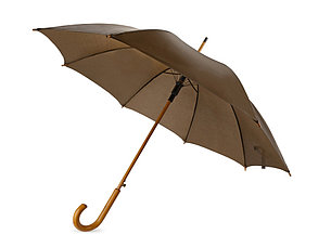 Зонт-трость полуавтоматический с деревянной ручкой, фото 2