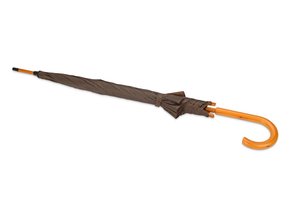 Зонт-трость полуавтоматический с деревянной ручкой - фото 3 - id-p215145957