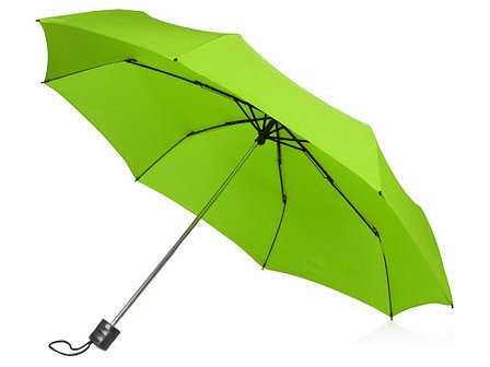 Зонт складной Columbus, механический, 3 сложения, с чехлом, зеленое яблоко, фото 2