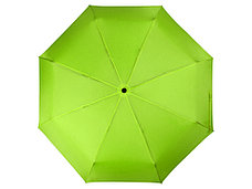 Зонт складной Columbus, механический, 3 сложения, с чехлом, зеленое яблоко, фото 3