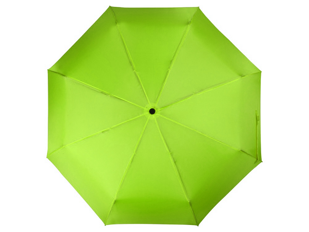 Зонт складной Columbus, механический, 3 сложения, с чехлом, зеленое яблоко - фото 5 - id-p215146934
