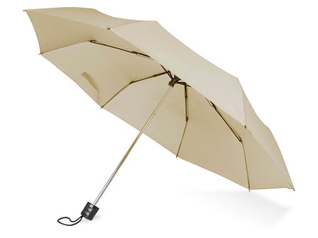Зонт складной Columbus, механический, 3 сложения, с чехлом, бежевый, фото 2