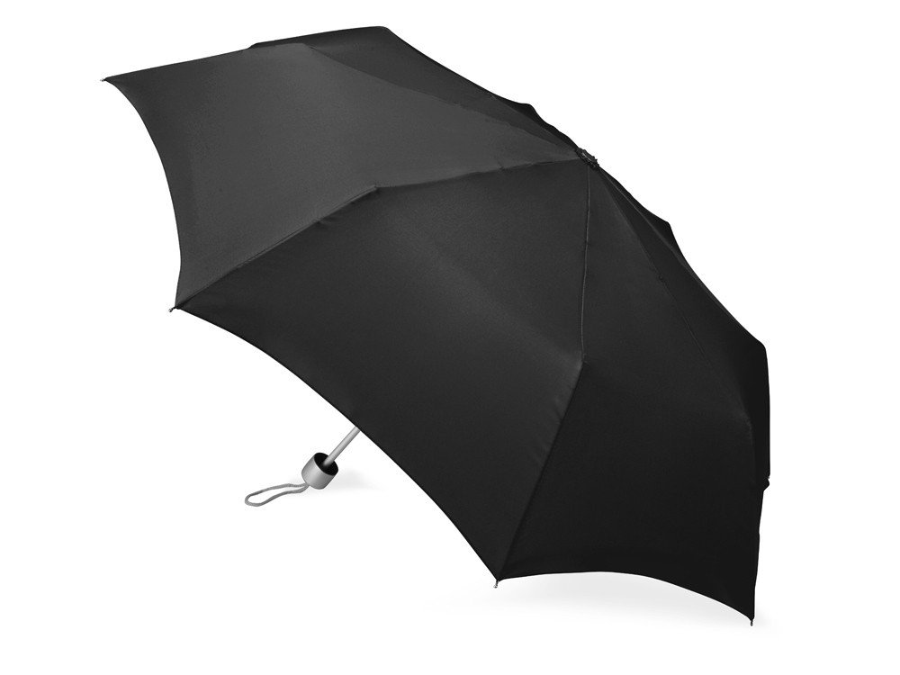 Зонт складной Tempe, механический, 3 сложения, с чехлом, черный - фото 2 - id-p215146936
