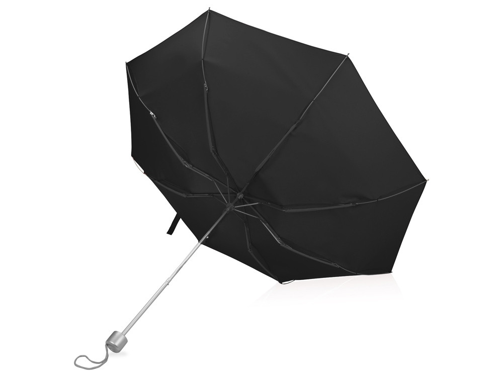 Зонт складной Tempe, механический, 3 сложения, с чехлом, черный - фото 3 - id-p215146936